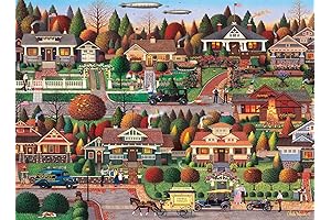 Buffalo Games - Charles Wysocki - Labor Day in Bungalowville Puzzle