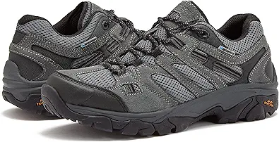 HI-TEC Ravus WP Low Waterproof Hiking Shoes for Men, Lightweight Breathable Outdoor Trekking and Trail Shoes, Sizes 7 to 15, Medium and Extra Wide Mens Hiking Shoes