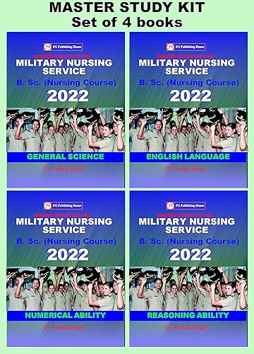 Indian Army Military Nursing Service B.Sc Nursing Exam kit (4 books) 2022 English Medium