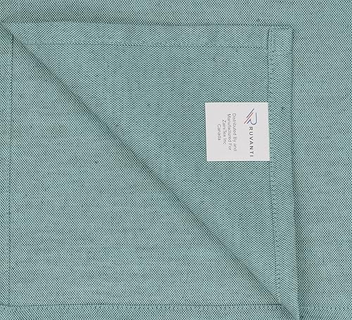 Miniatura 8 de Ruvanti Juego de 12 servilletas de tela, 18 x 18 pulgadas, reutilizables, lavables, suaves y duraderas, servilletas de tela de polialgodón para