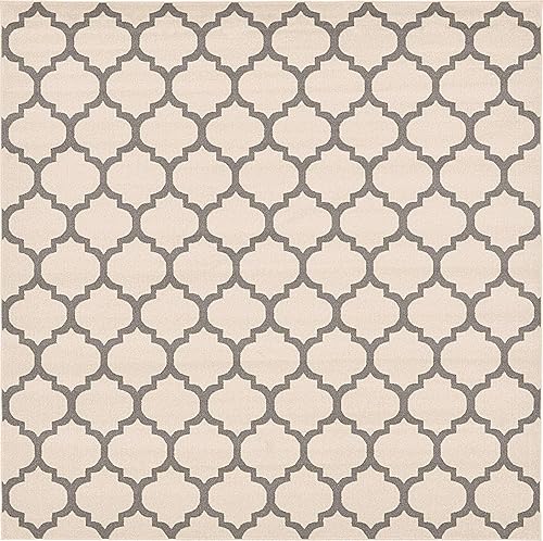 Vista 517 de Unique Loom Trellis Collection - Alfombra estilo marroquí de enrejado gris oscuro (8' 0 pies x 11' 0 pies)