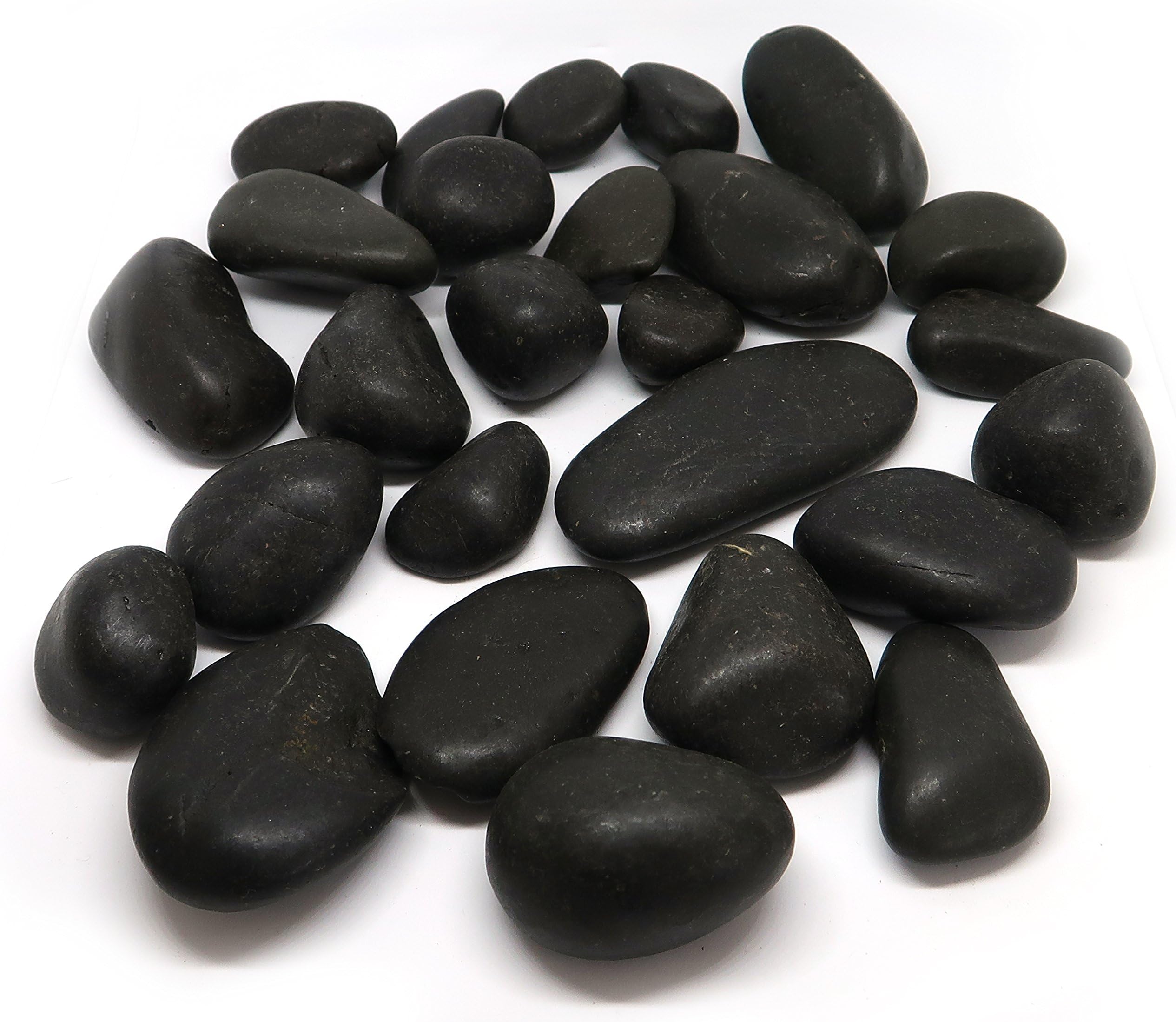 1Buy UK 1kg New Black Natural Decorative Stones Pebbles Craft Table Decoration Pot Vase Fillers Garden Weddings Rocks Aquarium