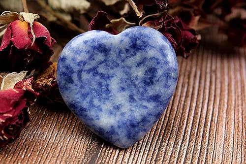 Miniatura 2 de vuUUuv Piedra de preocupación del pulgar y cristales curativos para meditación, reiki o ritual (azul - ojos azules)