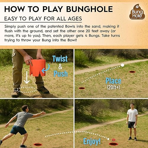 Miniatura 7 de Juego de Cornhole de playa – Cornhole al aire libre para niños, adultos y familias, juegos de playa portátiles, juego de lanzamiento de lago y patio