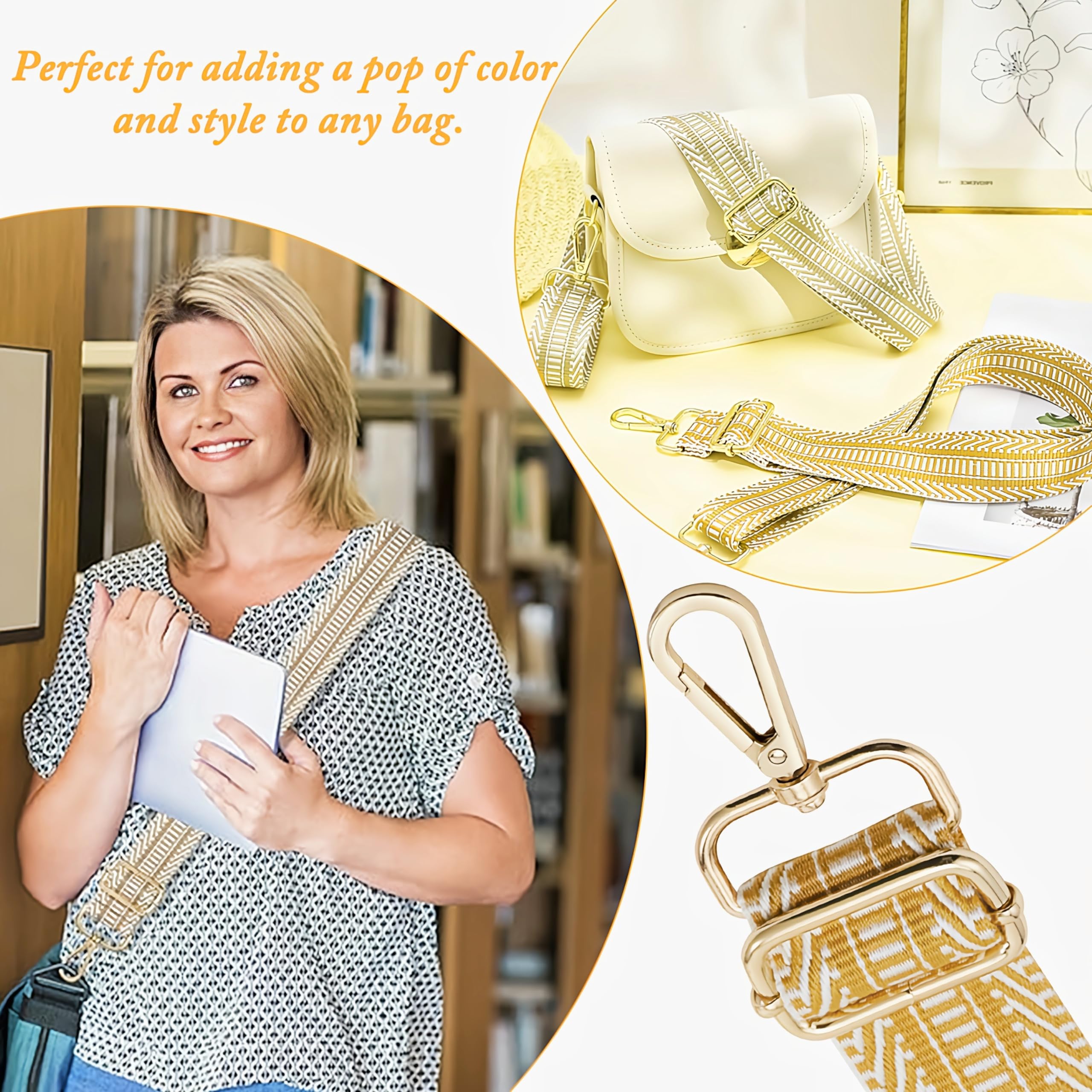 Tracolla Regolabile Per Borse - Larghezza 5 Cm, Lunghezza 80-130 Cm, In Tessuto, Unisex - Foto 2