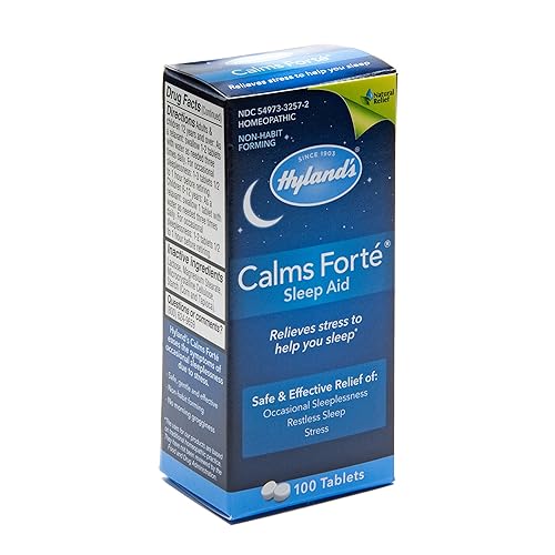 Miniatura 3 de Hyland's Calms Forte Sleep Aid 100 tabletas de alivio natural de estrés, ansiedad, nerviosismo e irritabilidad., 496307, 1, 1