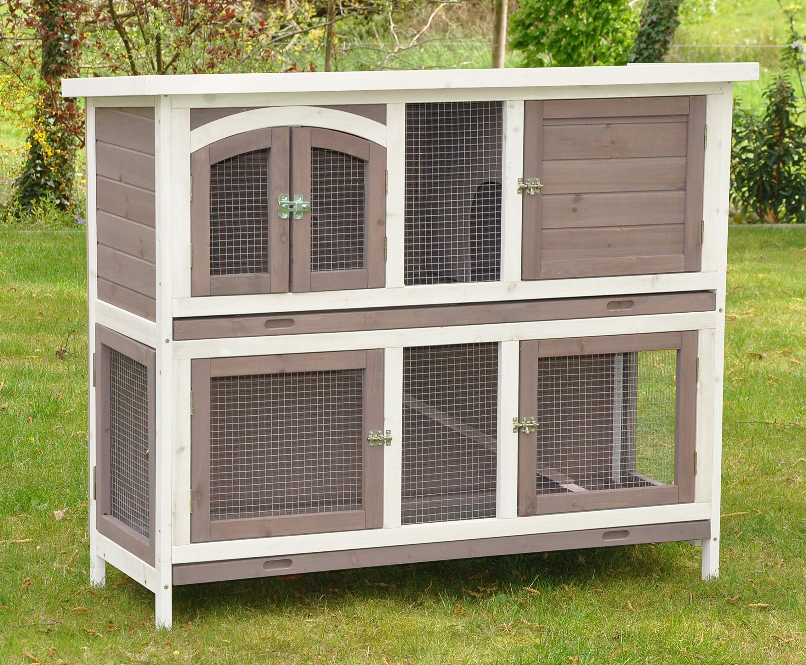 nanook System-Hasenstall Hasenstall Kaninchenstall XXL Meerschweinchenstall Balu erweiterbar draußen wetterfest 120 x 50 x 104 cm