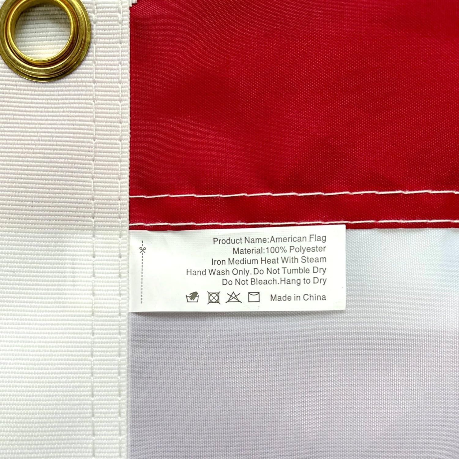American Flag Heavy Duty American Flags for Outside with Embroidered Stars and Sewn Stripes US Flag with Brass Grommets Waterproof UV Resistant for High Wind All Weather (3x5 210D) - Image 9