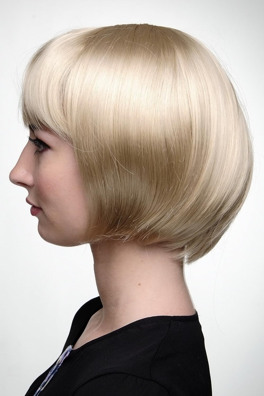 WIG ME UP - Lady Quality Wig Short Page Bob Fringe Bangs Light goldblond goldblond 703-202, light golden blonde (202), Länge: ca. 25 cm - Image 3