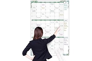 Large Undated Dry Erase Calendar 2021 for Wall - 3-Month Magnetic Calendar,...