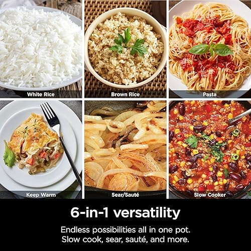 Miniatura 3 de Ninja Foodi MC1100 MC1100 - Cocina de 6.5 cuartos de galón, funcionalidad 6 en 1, olla de cocción lenta, acero inoxidableblanco, MC1100 (renovado)