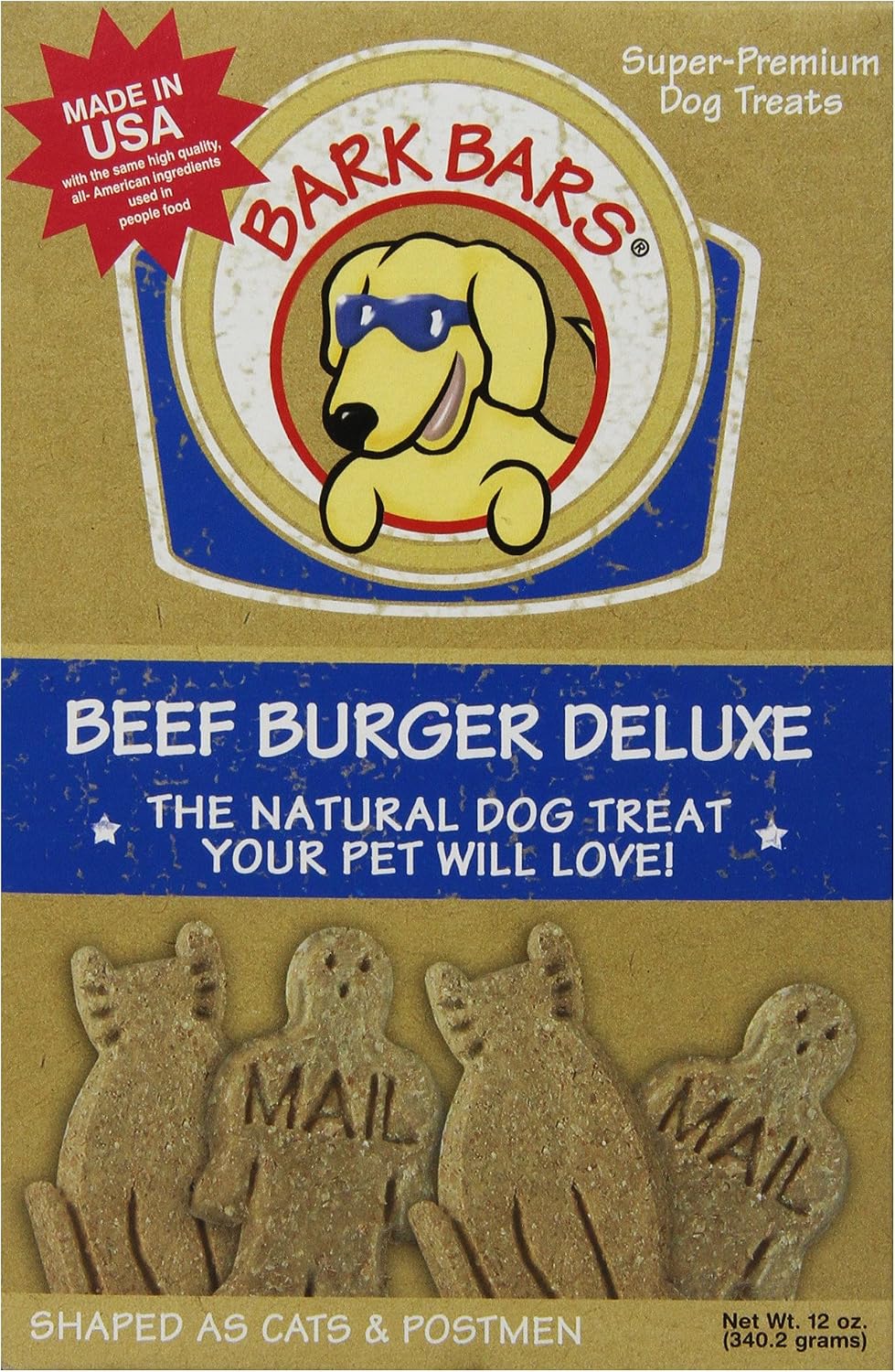Bark Bars Deluxe Beef Burger Pet Treat, 12-Ounce