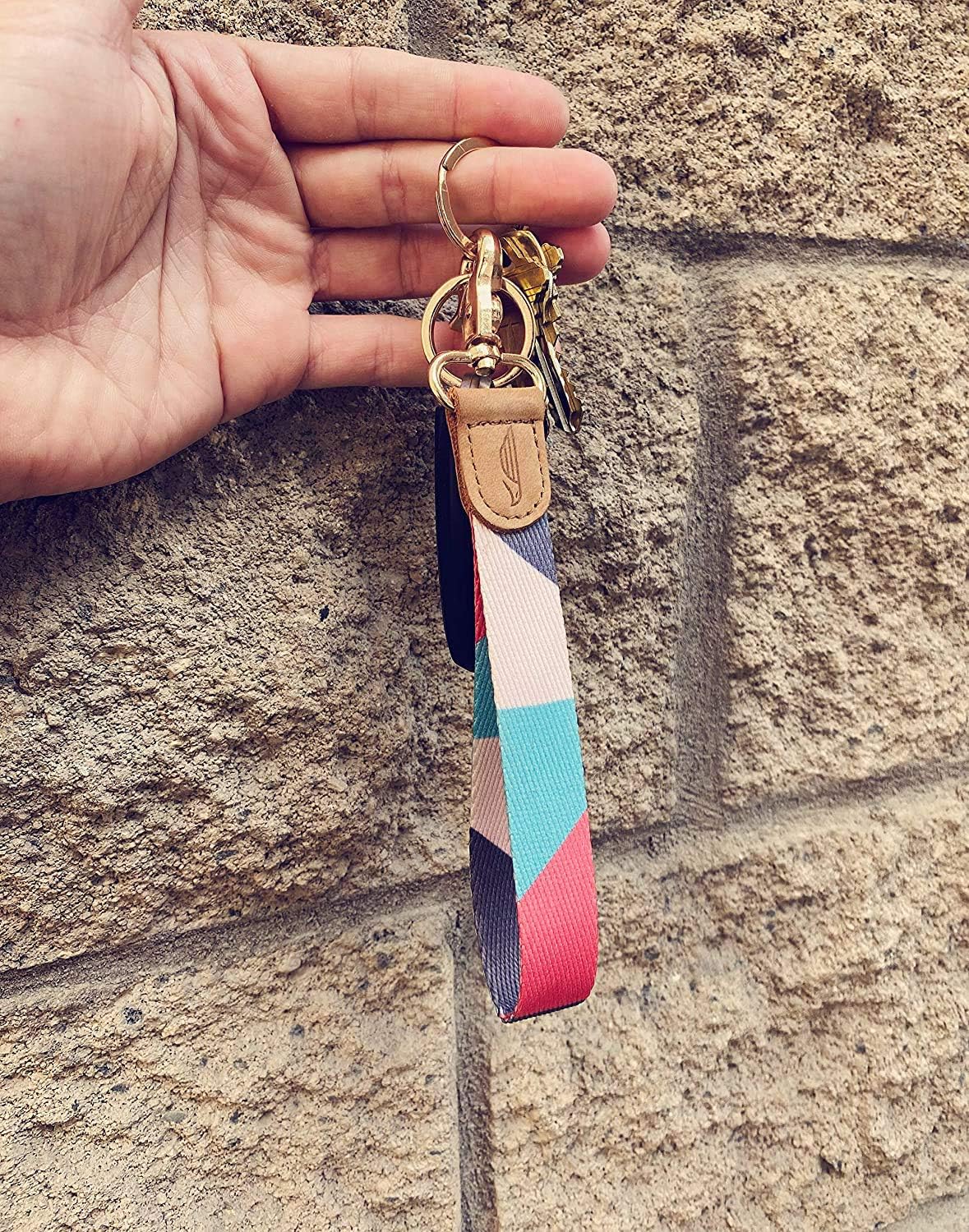 POCKT Slim Card Holder Wallet + Wrist Lanyard for Keys Bundle for Women | Cross