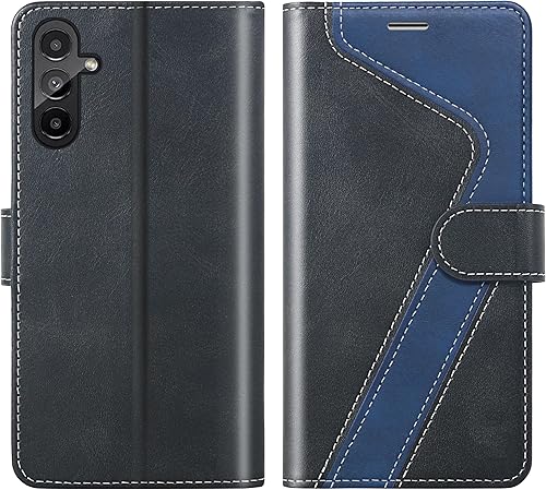 CIVICASE Funda tipo cartera para Samsung Galaxy A14 5G (2023), funda de cuero con tapa bloqueo RFID, soporte magnético para tarjetas de crédito,