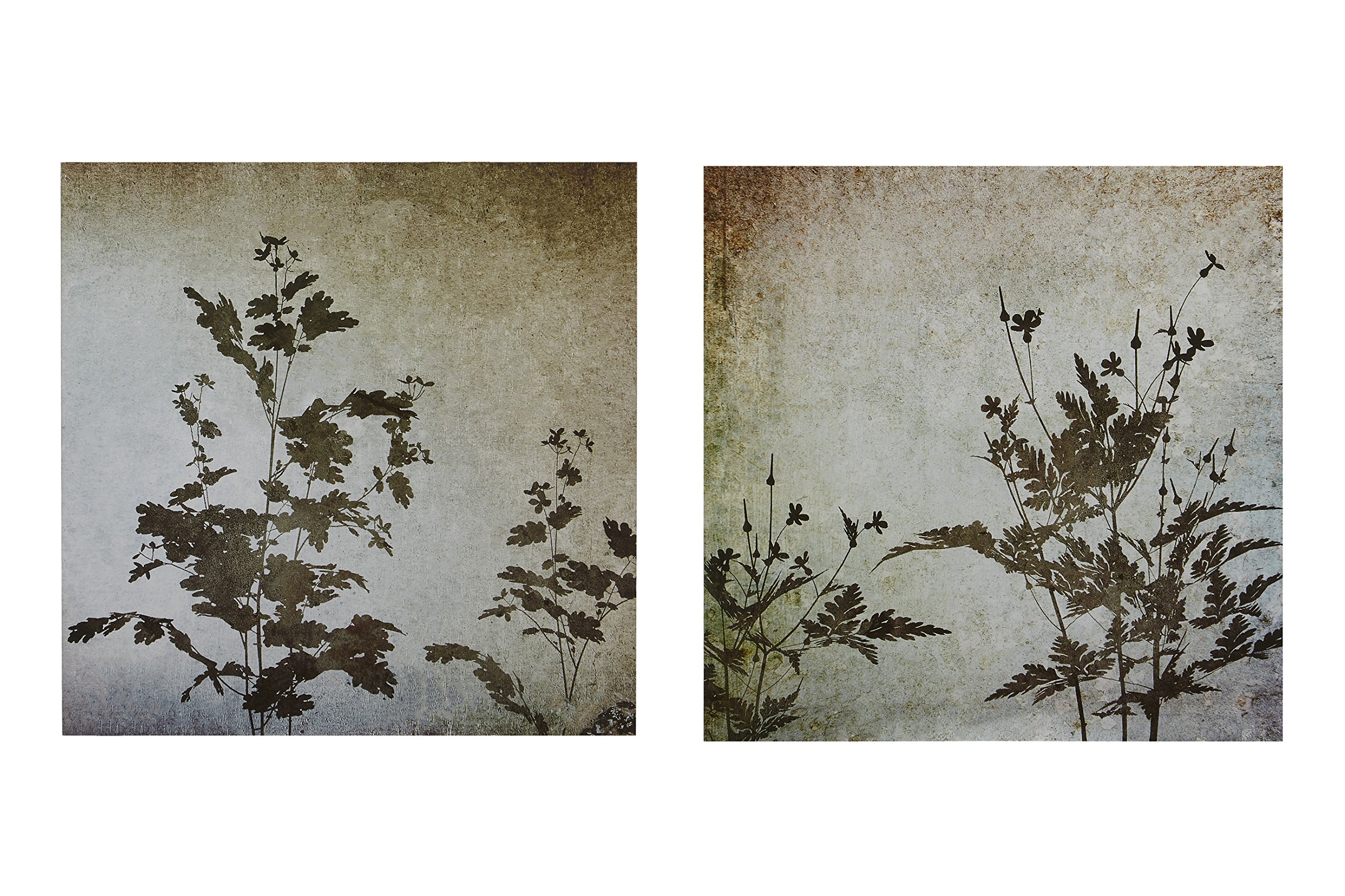 Orsina Textured Florals Wall PlaquesSet Of 2Wooden Panels With Raised Botanical DetailingSoft Tones Add from B&Q