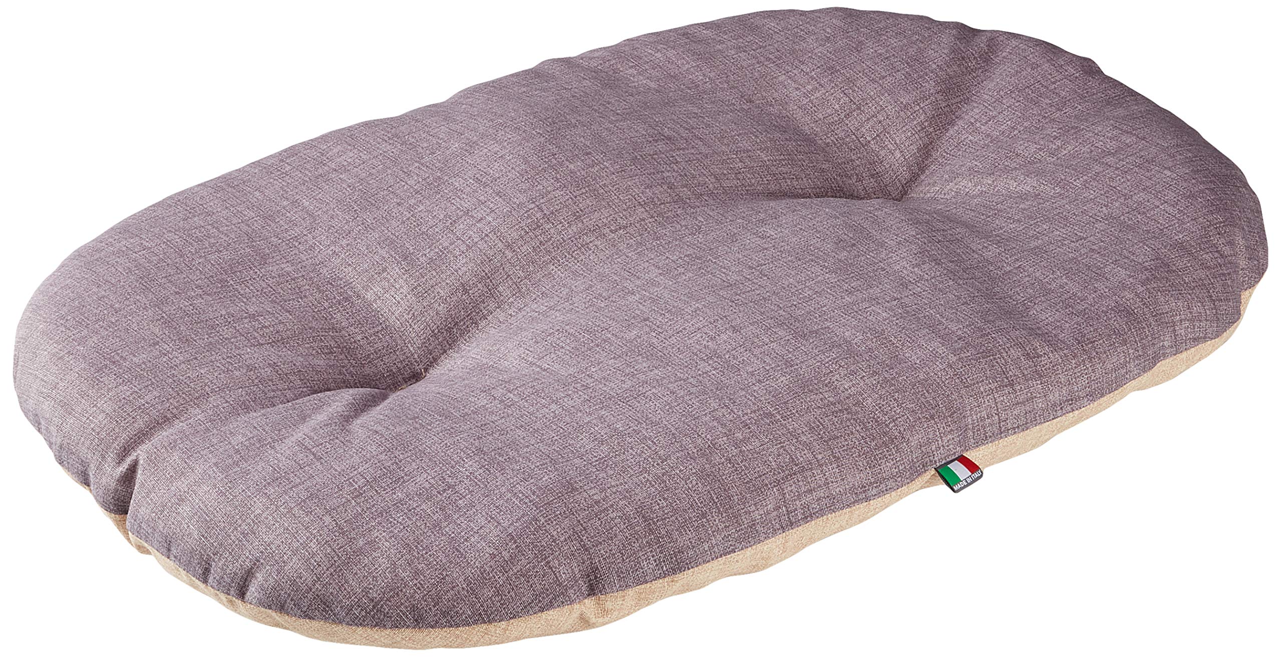 Kerbl Pet 80356 poduszka do leżenia Loneta, 82 x 57 cm, brązowa/szara