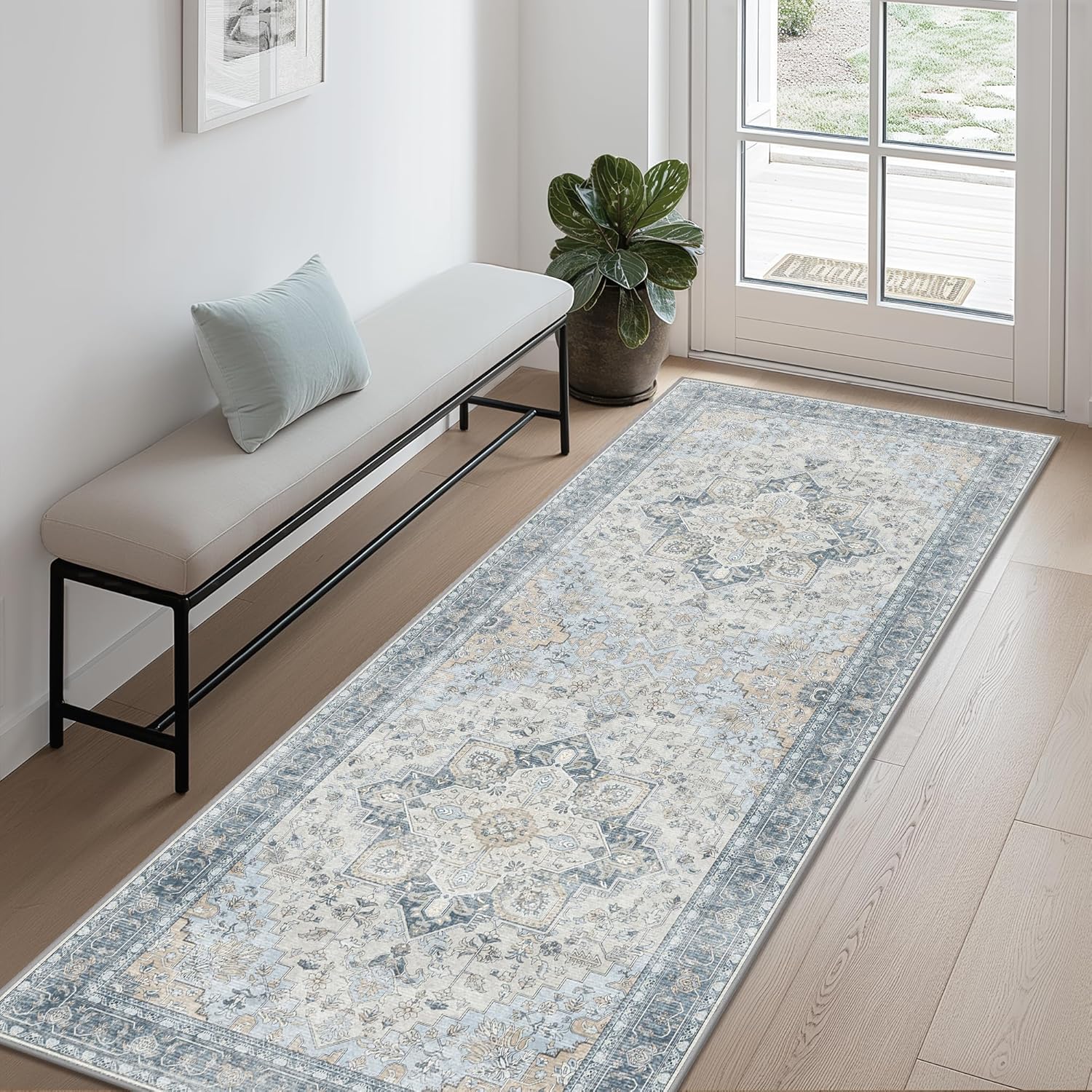 Beimo 2x5 Runner Rug - machine washable