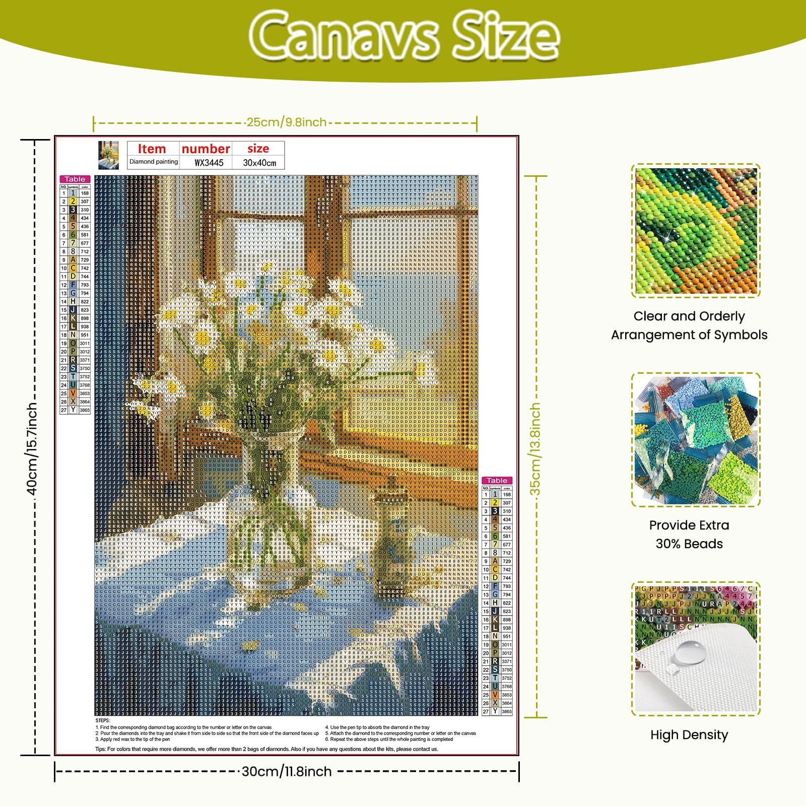Blume Diamond Painting Gänseblümchen Diamond Pain Produktbild-Vorschau 5