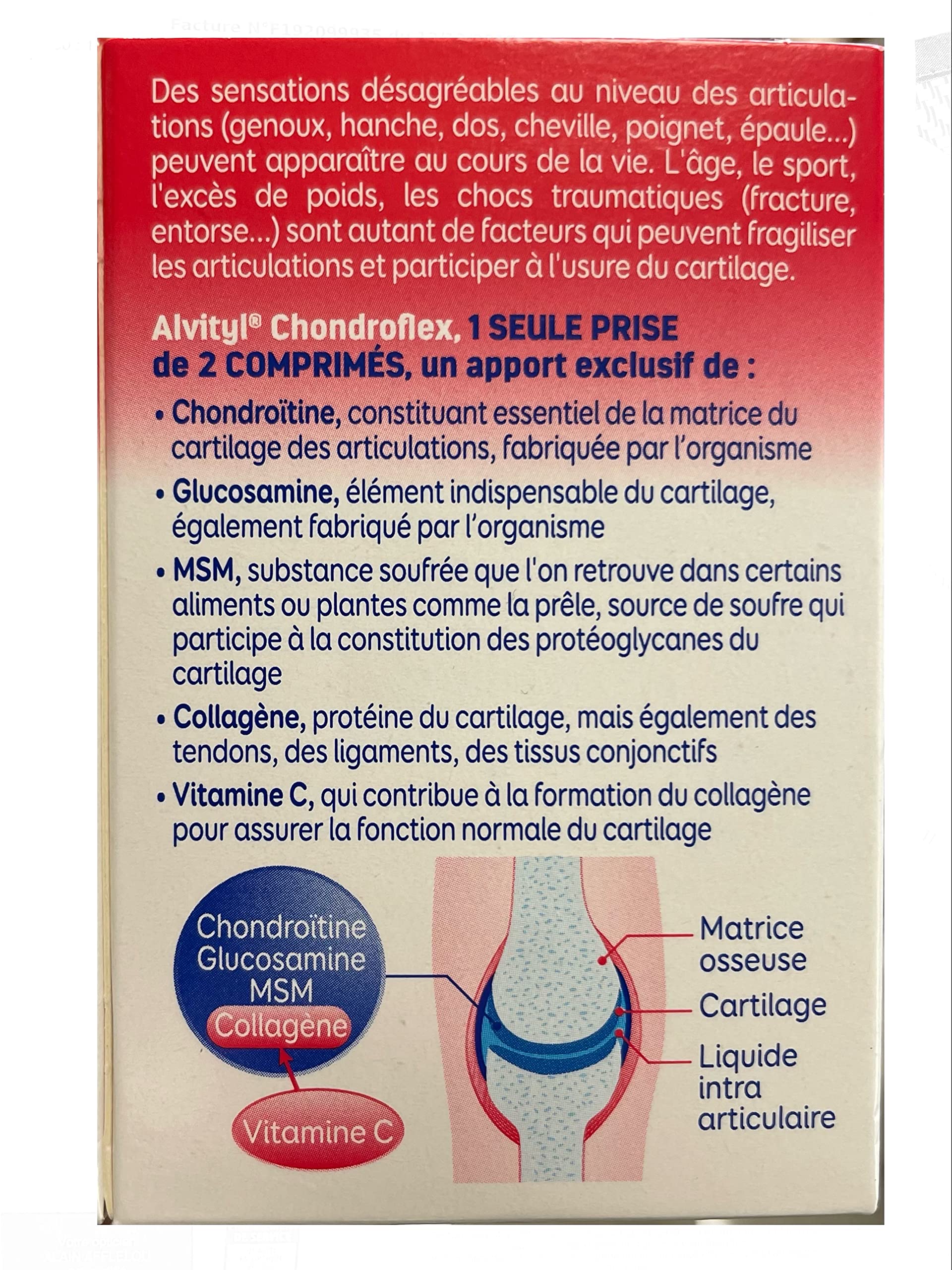 Urgo GOVital - Chondro Flex chondroitine glucosamine collagène MSM Vit C - TROIS MOIS DE TRAITEMENT - Lot de 3 boites