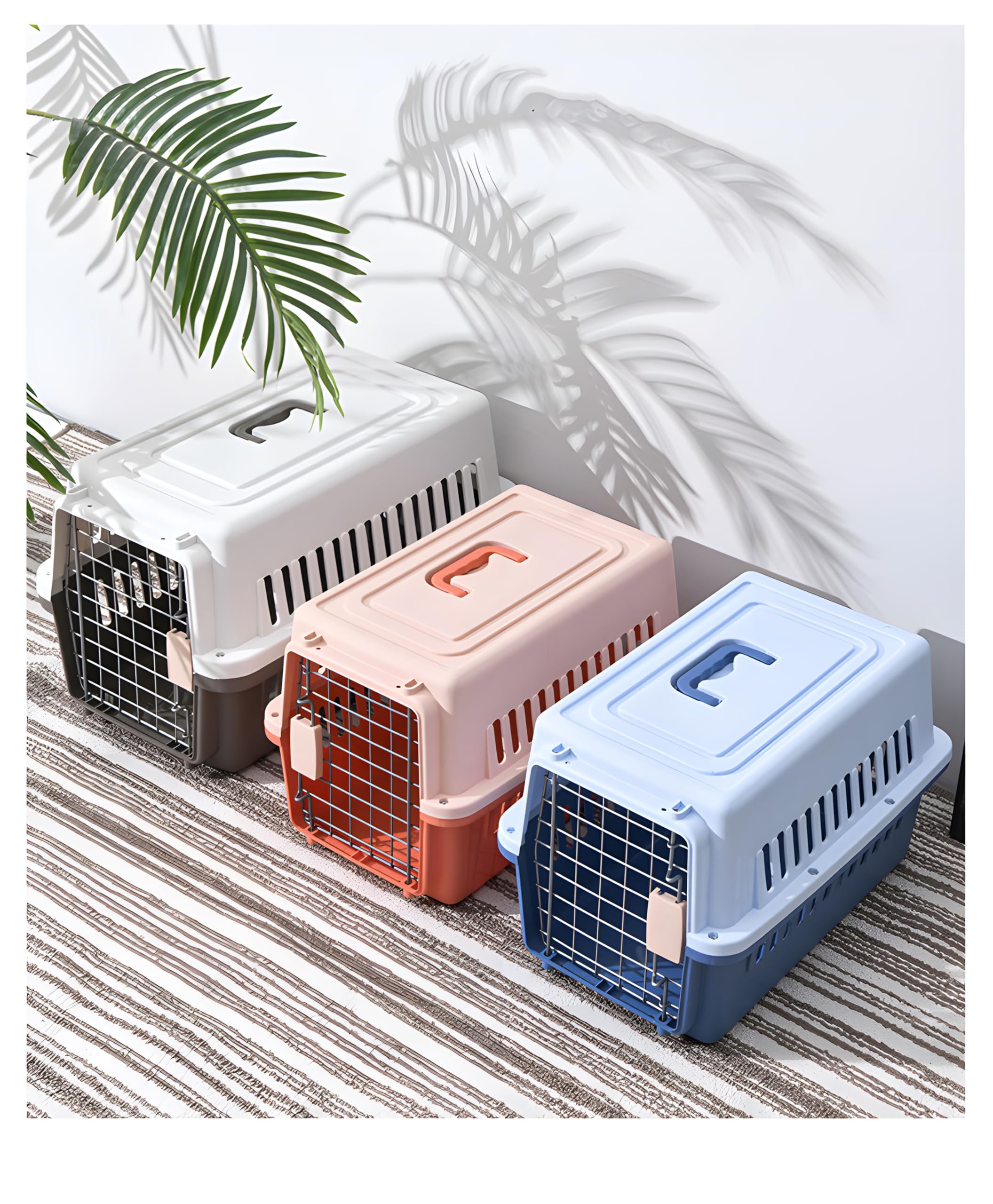 LLGJ-Pets Carrier, Kennel, 23 In. Long, Hard-Sided, for Dog/Cat up to 20 lbs, Suit for Airline/Road Travel (Orange) - image 6