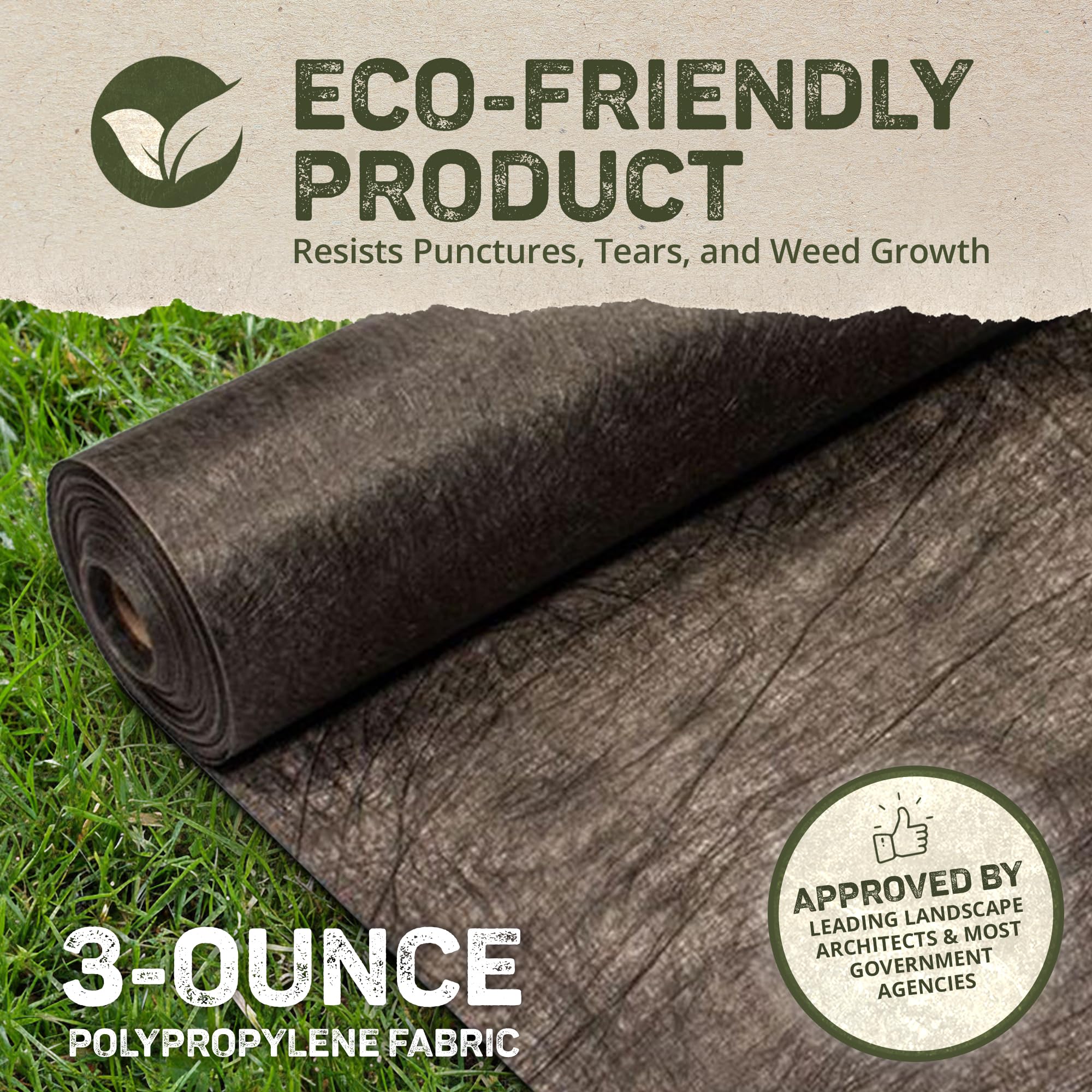 Amazon.com: Typar 3301C-144 Professional Landscape Fabric, 4-Feet