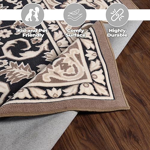 Miniatura 218 de Superior Alfombra de interior, respaldo de yute, alfombras para comedor, cocina, suelos de dormitorio, decoración tradicional del suelo, alfombra