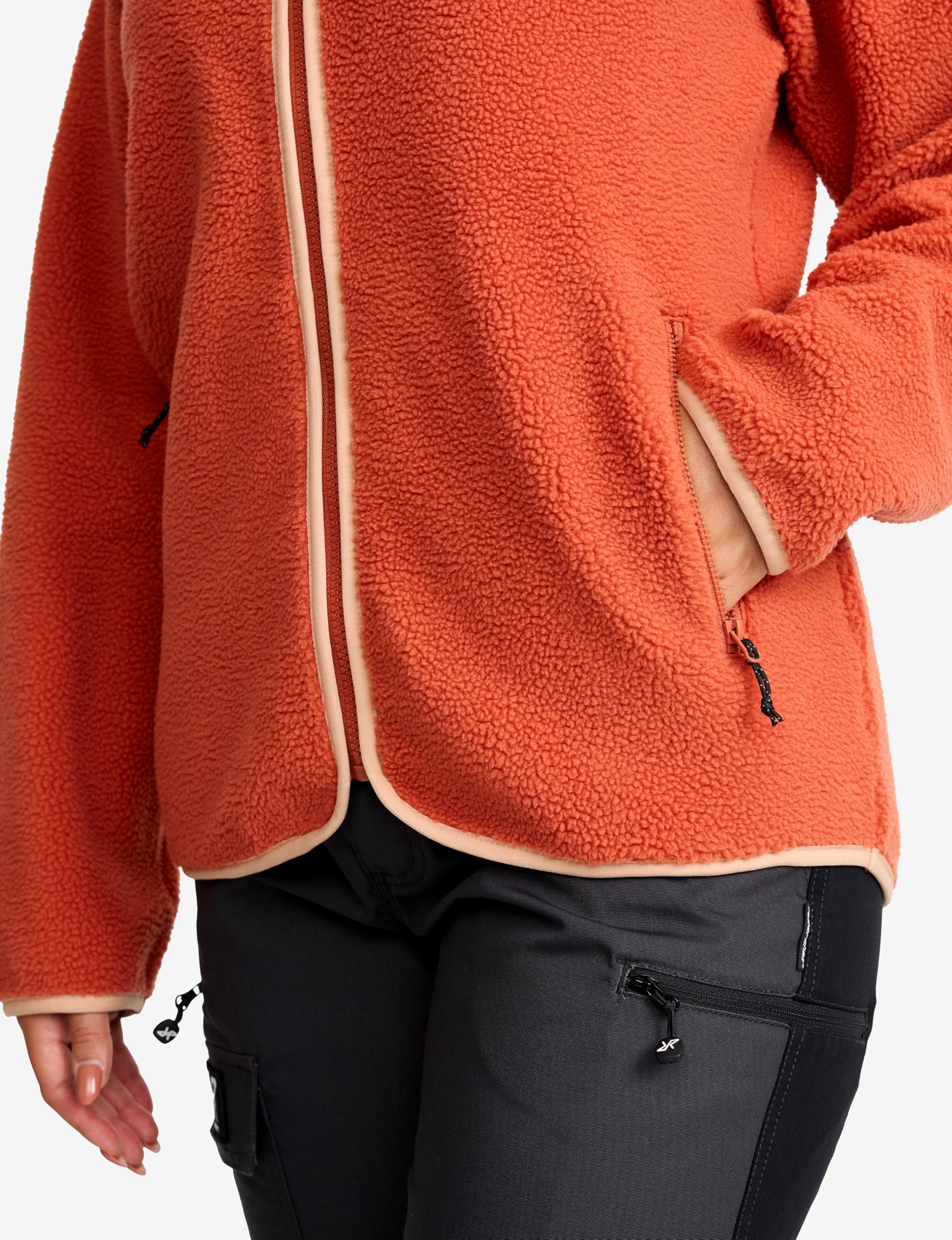 RevolutionRace Canyon Full-Zip Pile Fleece für Damen, Outdoor Fleecejacken perfekt für Wanderungen und Outdoor-Abenteuer