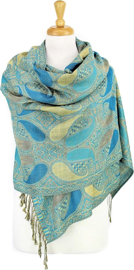 Pashmina reversible suave para mujer 72x28 pulgadas miniatura 2