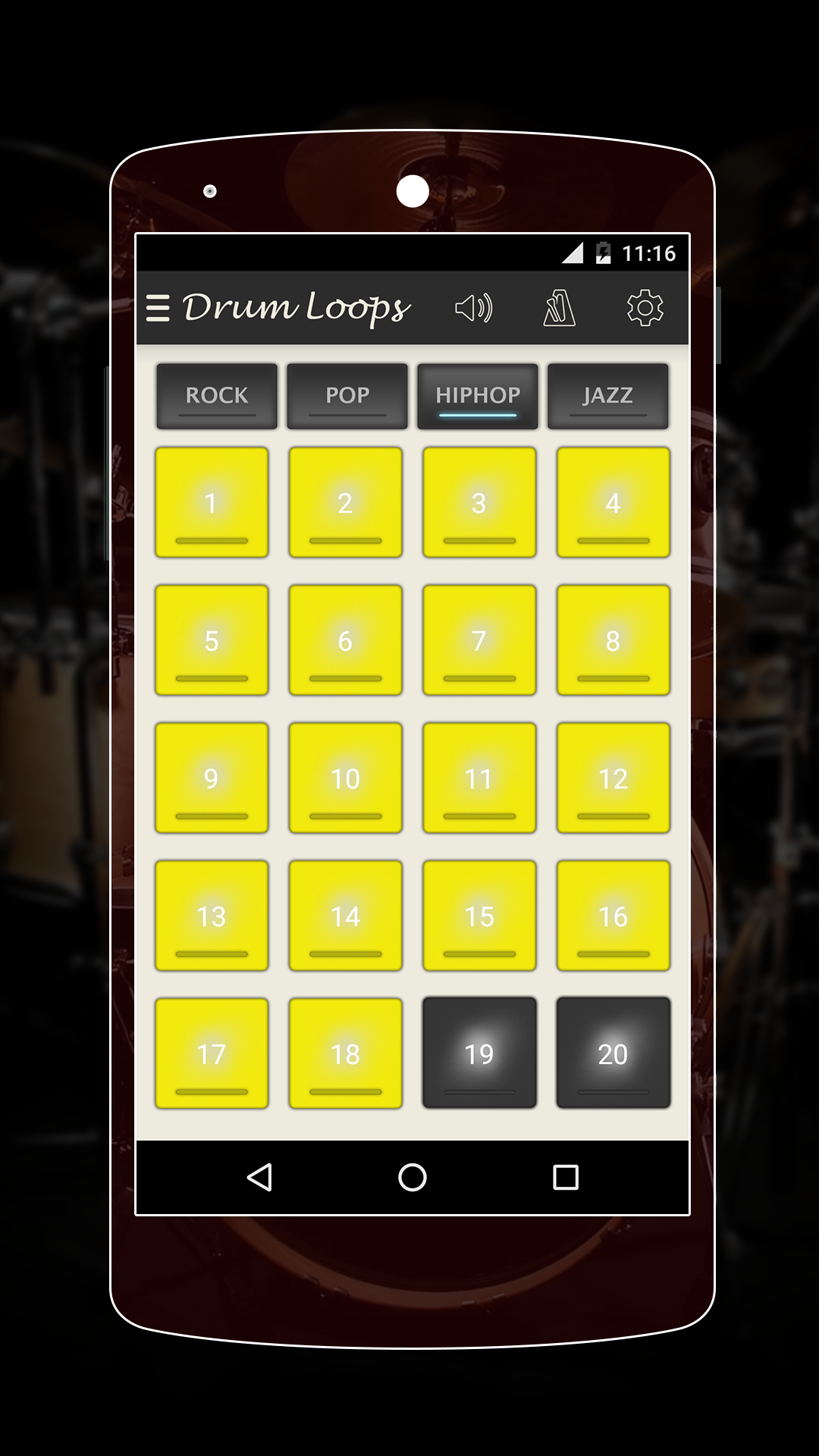 Musical Drum Loops App on Amazon Appstore