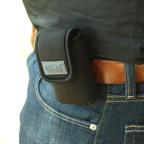 Miniatura 2 de USA GEAR Funda para herramientas de medición láser, funda de viaje con cinta métrica digital con trabilla para cinturón, mosquetón, neopreno suave,