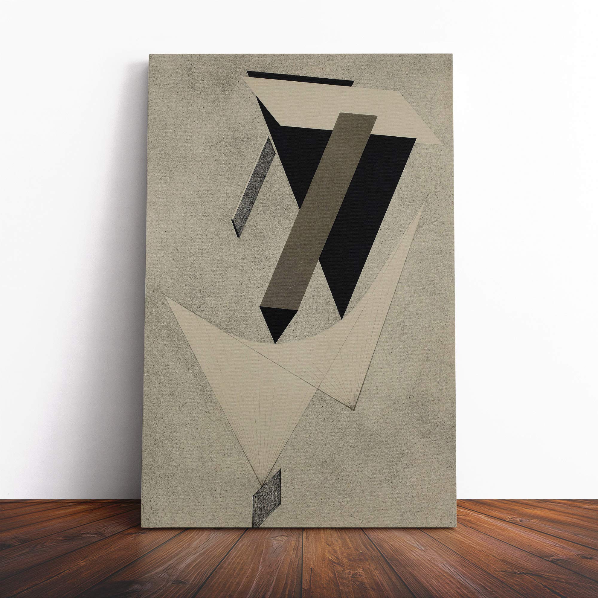 El Lissitzky Abstract No.2 Canvas Print | Gallery Wrapped 30mm Frame Wall Art | 30x20 inches | Ready to Hang | Abstract Picture | Living Room Bedroom Lounge Office