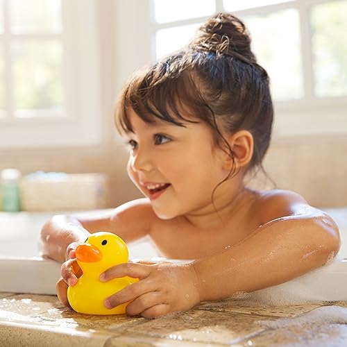 Miniatura 3 de Munchkin - Juguete para baño seguro de bebé color blanco Bath Ducky, Set de regalo para baño