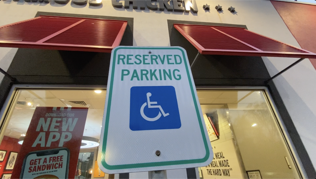 Best 'Reserved Parking' Handicapped Sign for Parking Lot