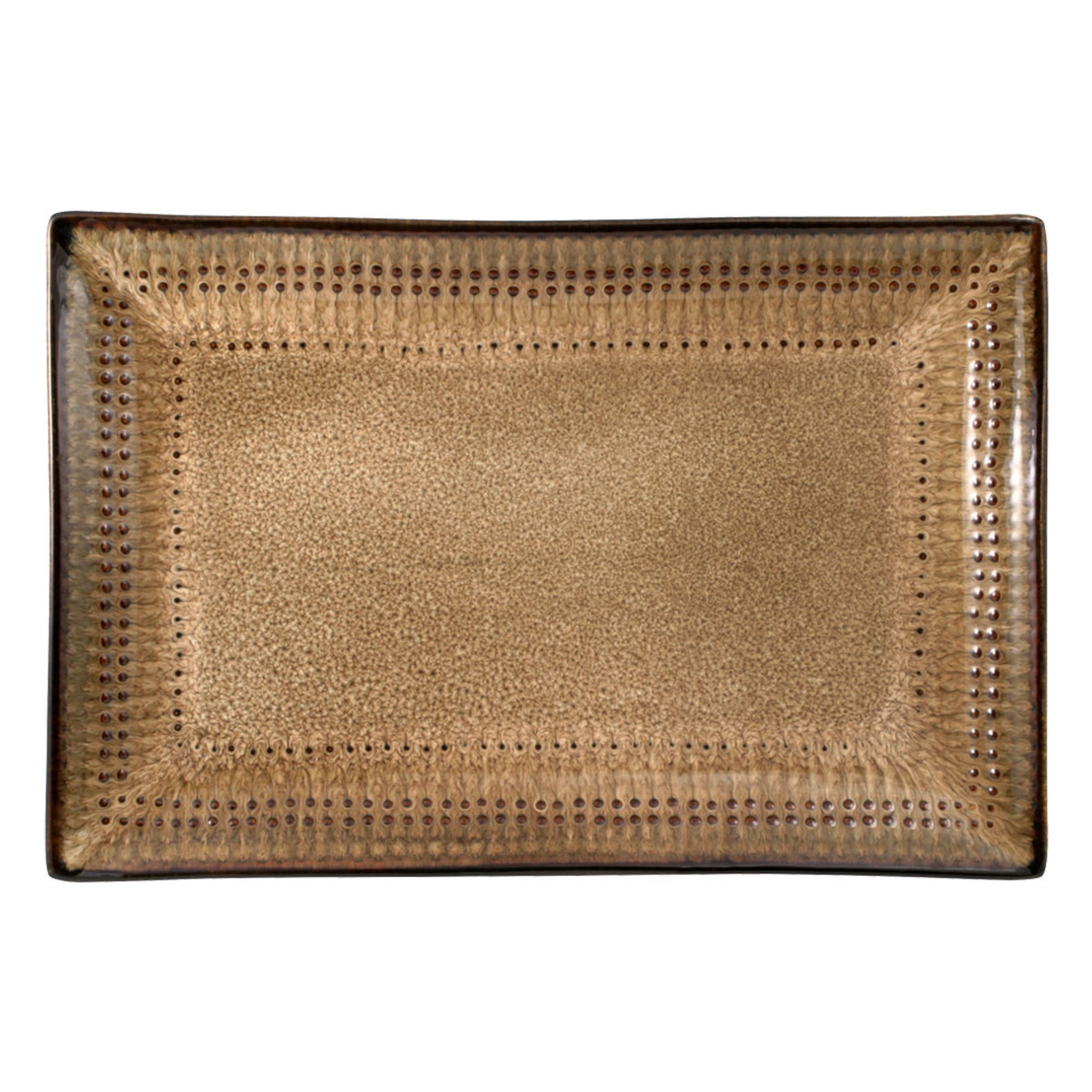 PfaltzgraffCambria Rectangle Platter, 14" x 9", Brown