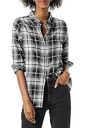 Karohemd damen schwarz weiß Clearance