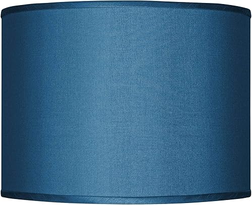 Miniatura 5 de Pantalla de lámpara de tambor de sésamo de seda sintética mediana de 13.5 pulgadas superior x 13.5 pulgadas inferior x 10 pulgadas de alto araña