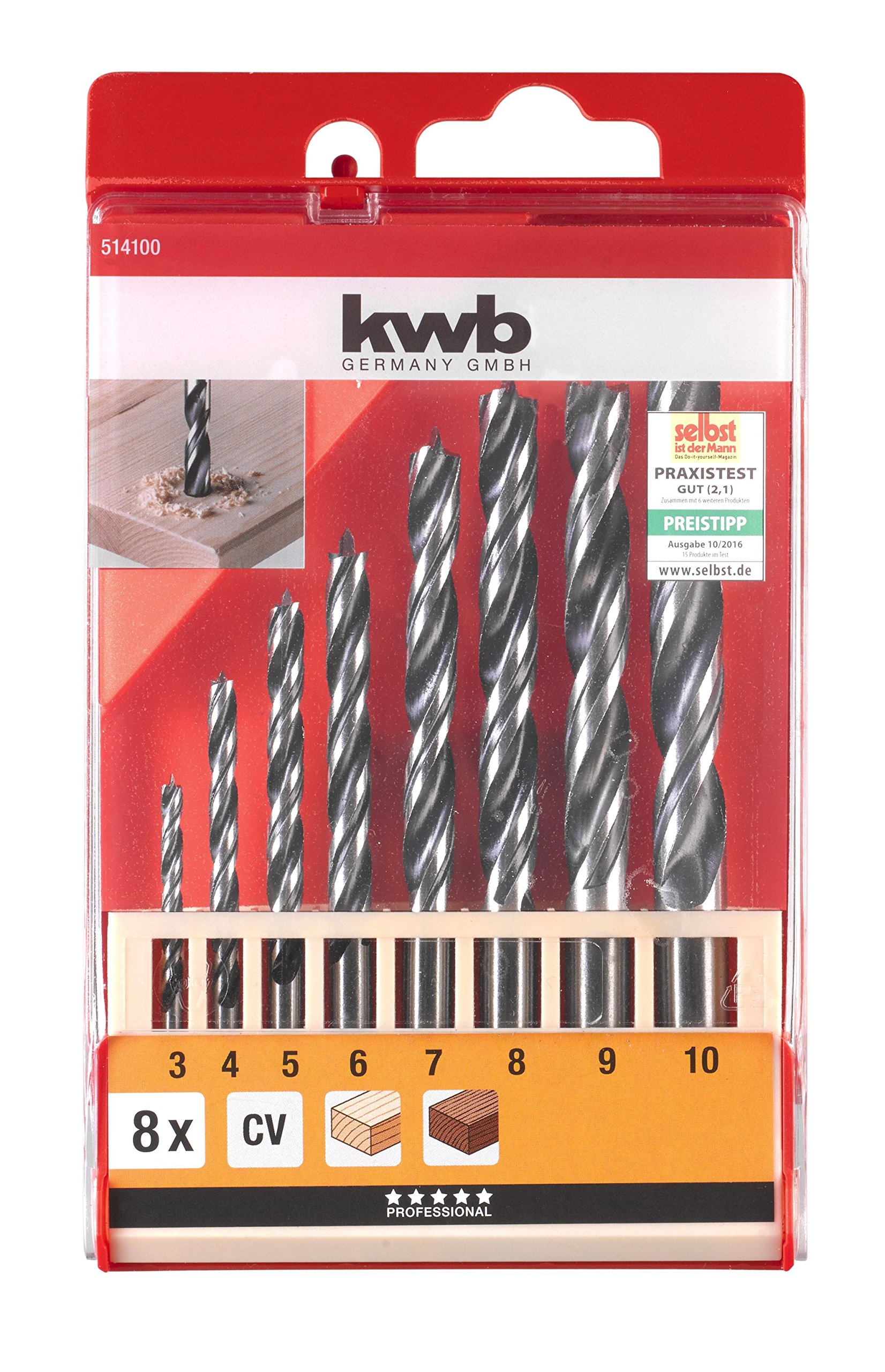 Punta Per Legno Ø 17 Mm KWB | Elica In Acciaio Per Fori Puliti | Qualità Industriale - Foto 6