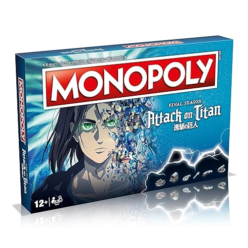Winning Moves Monopoly Attack on Titan - Set da tavolo per 2-6 persone, dai 12 anni in su