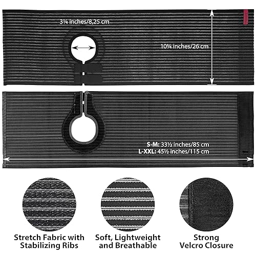 Miniatura 3 de ORTONYX Cinturón de ostomía abdominal para hombres y mujeres, cuidados postoperatorios después de cirugía de ileostomía de colostomía, agujero