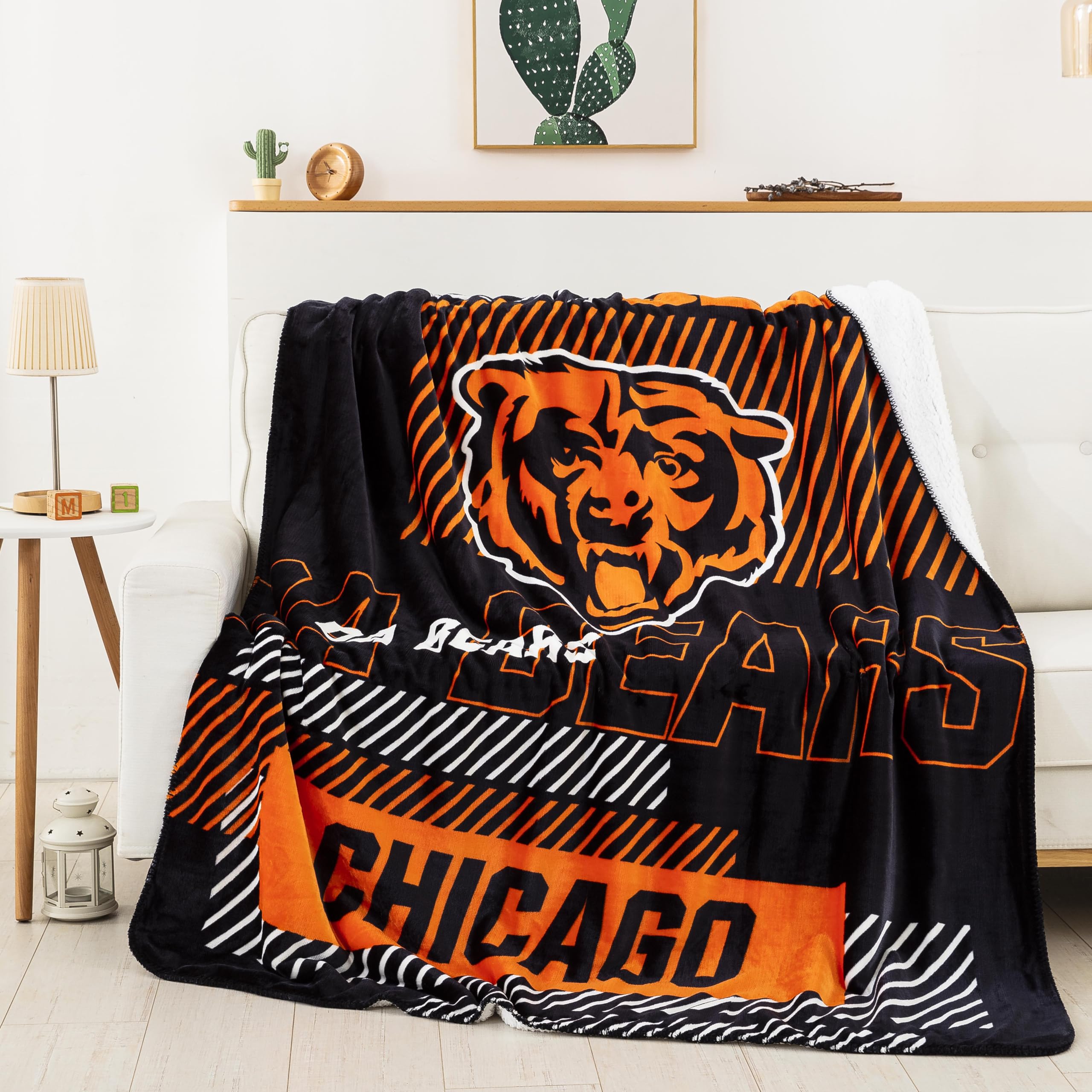 NORTHWEST NFL Fiery Sky Super Bowl LVII Woven Jacquard Throw Blanket, 48