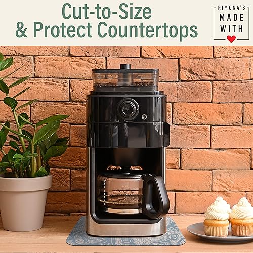 Miniatura 4 de RIMONA'S Camino de mesa térmico resistente al calor y salvamanteles para platos calientes, platos calientes impermeables para proteger la mesa y la