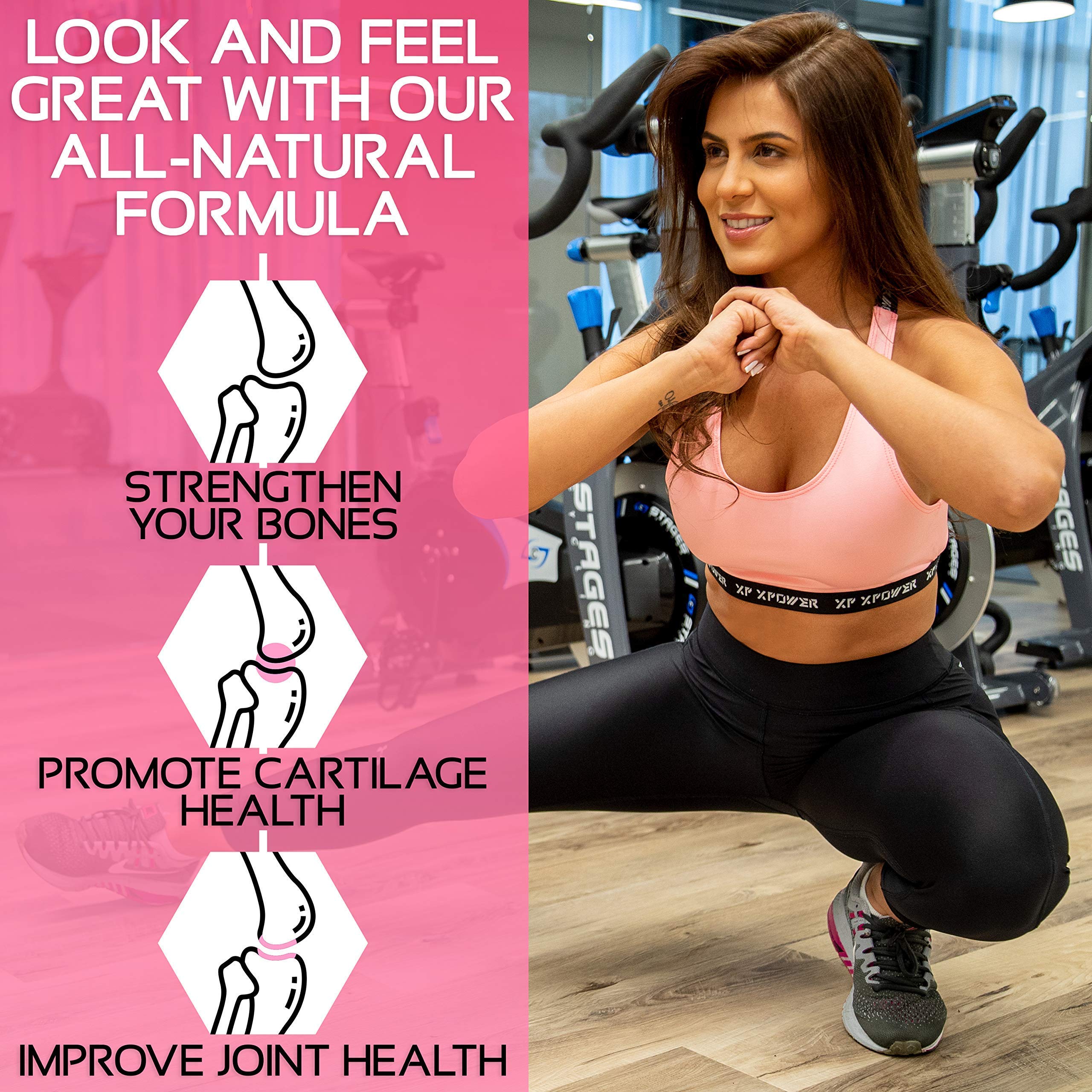 Multi Collagen Pills with Hyaluronic Acid and Vitamin C, Biotin Type I, II, III, V, X