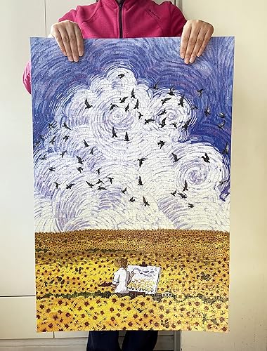 Miniatura 9 de VOX Rompecabezas de 1000 piezas estilo Van Gogh Time Square, para adultos y toda la familia, sin polvo, acabado mate, gran regalo para los amantes