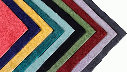 Miniatura 6 de Belizzi Home - Juego de 8 toallas, 100 % algodón hilado en anillo, 2 toallas de baño de 27 x 54 pulgadas, 2 toallas de mano de 16 x 28 pulgadas y 4