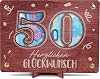 Geldgeschenke Geburtstag 50 - XL Geldgeschenk aus Holz inkl. Ständer 50 Geburtstag Frauen Geschenk 50. 50 Geburtstag Männer 50. Geburtstag Geldgeschenk Geburtstagskarte 50 50 Geburtstag Deko
