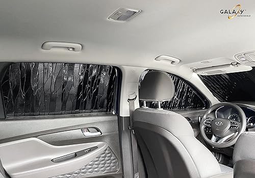 Miniatura 9 de GalaxyAutoShield - Parasol reflectante para parabrisas de ajuste personalizado para Hyundai Santa Fe SUV 2019, 2020, 2021, 2022 y 2023, accesorios