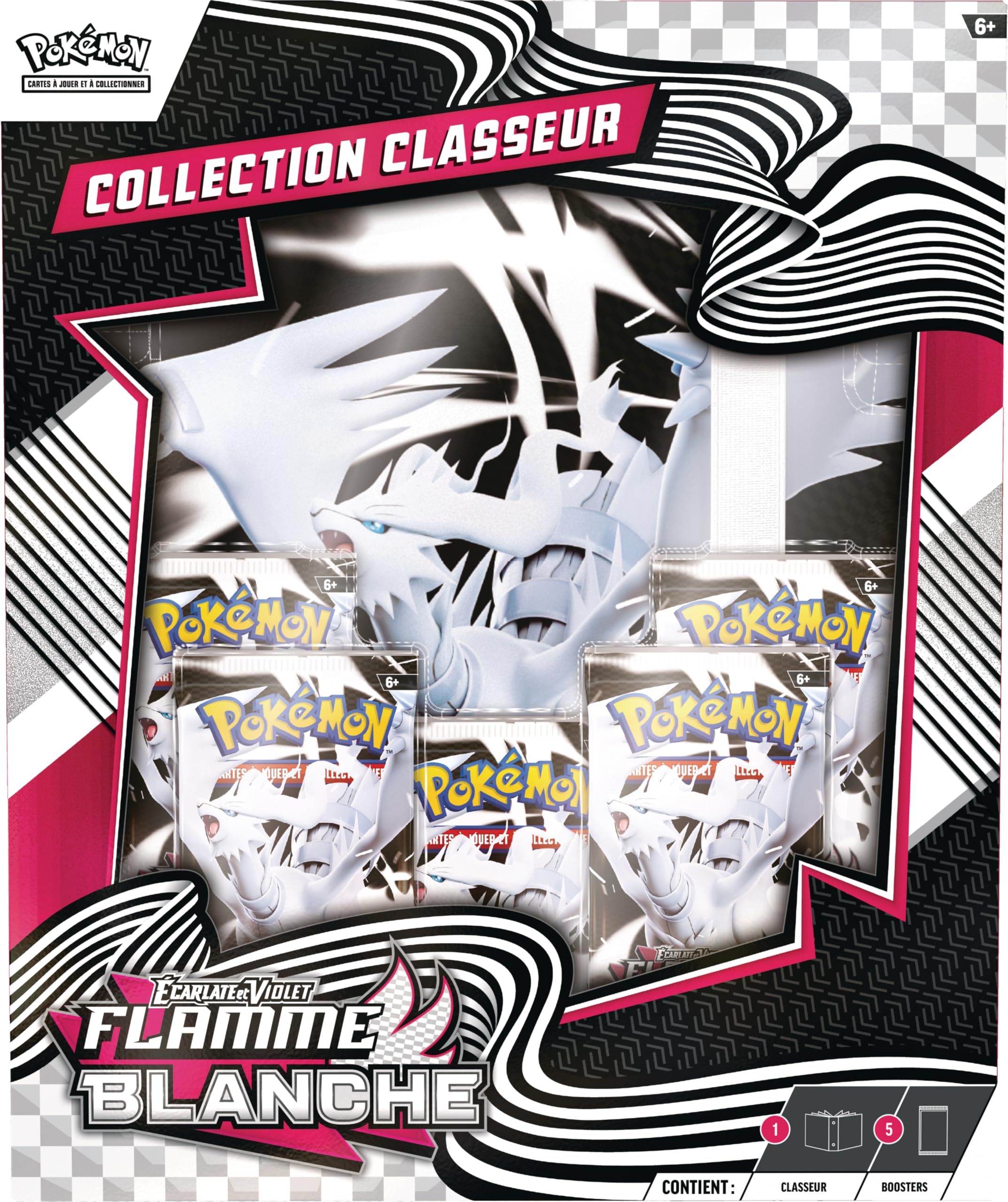Pokémon: Collezione Raccoglitore Scarlatto e Viola - Fiamma Bianca (Raccoglitore Reshiram e 5 Booster) del GCC Pokémon