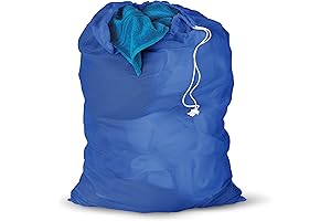 Honey-Can-Do Mesh Laundry Bag with Drawstring for Odorless and Wrinkle-Free Fresh Clothes