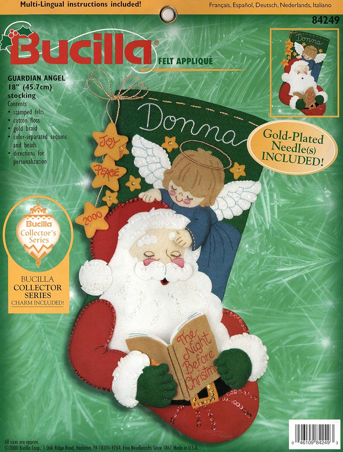Bucilla - Guardian Angel - Felt Applique Stocking Kit 84249