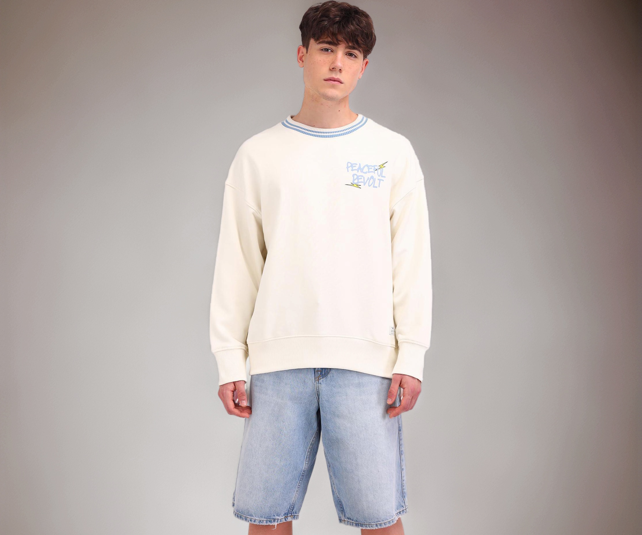 Flying Machine Men's Oversized Sweatshirt - Image 1